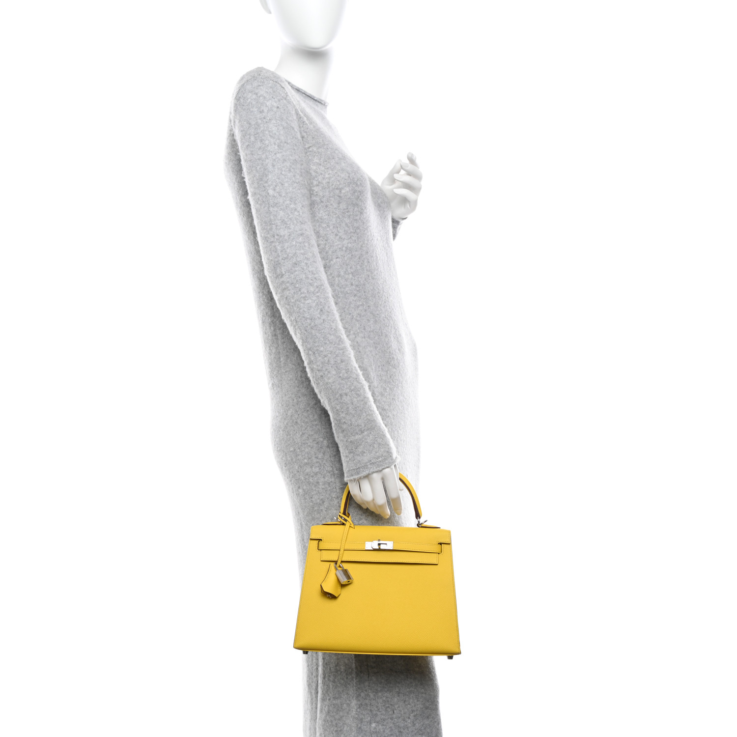 Epsom Kelly Sellier 25 Jaune De Naples
